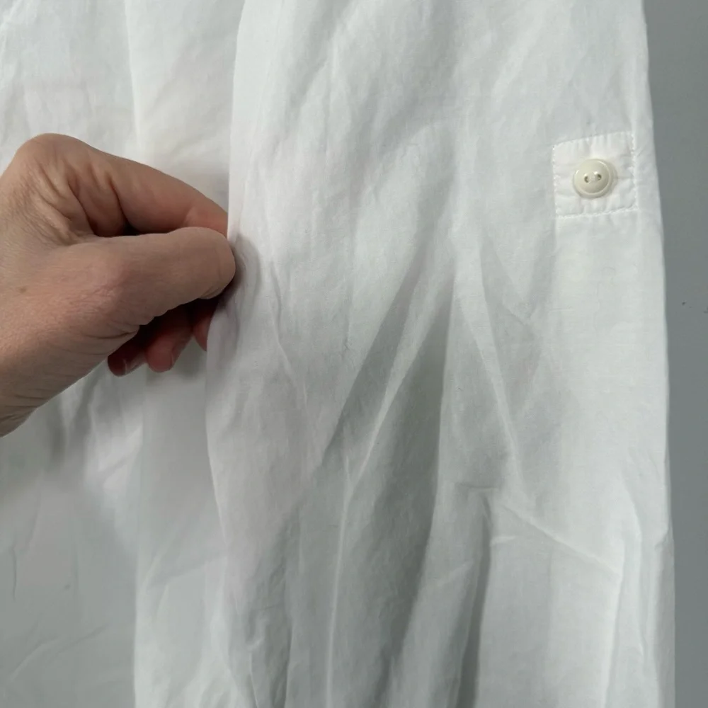 Lacoste Classic White Button-Up Tunic with Belt, Size 36 (S), 100% Cotton - Picture 10 of 14